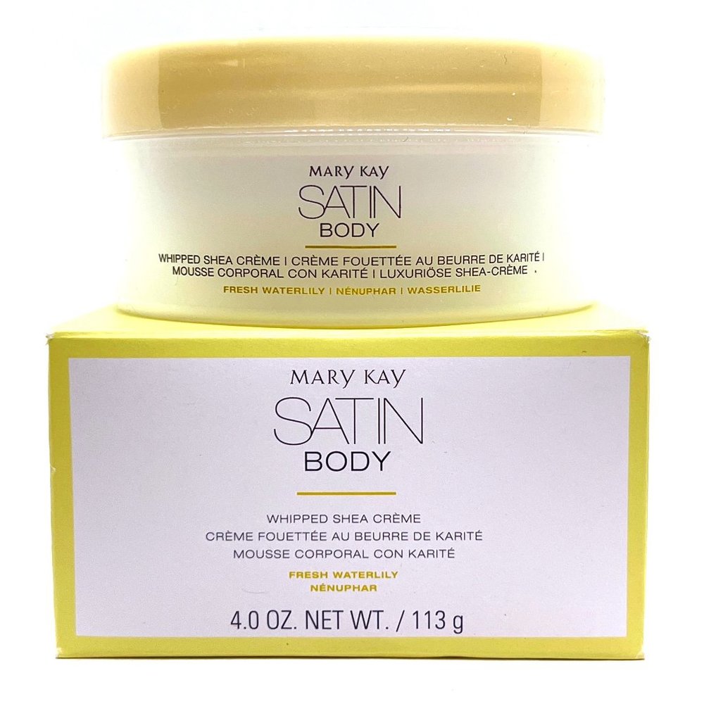 Mary Kay Satin Body Revitalizing Shea Scrub & Whipped Shea Creme- Waterlily